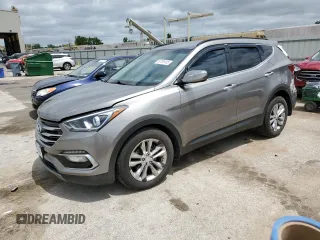 2017 Hyundai Santa Fe 2.0T with VIN 5XYZUDLA9HG437458, listed as a Copart auction lot 57751415 with 117,469 mi miles and Salvage title. Bid and sale history available at DreamBid. Image 1.