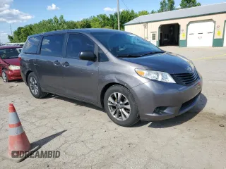 2017 Toyota Sienna L with VIN 5TDZZ3DC5HS818593, listed as a Copart auction lot 56942894 with 114,359 mi miles and Salvage Title. Bid and sale history available at DreamBid. Image 4.