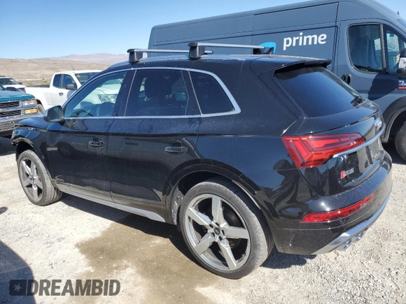 2021 Audi SQ5 Premium Plus with VIN WA1A4AFY2M2043965, listed as a Copart auction lot 45873223 with 24,430 mi miles. Bid and sale history available at carsss.com. Image 2.