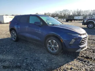 2023 Chevrolet Blazer LT with VIN 3GNKBHR44PS155586, listed as a Copart auction lot 46690095 with 42,831 mi miles and Salvage Title. Bid and sale history available at carsss.com. Image 4.