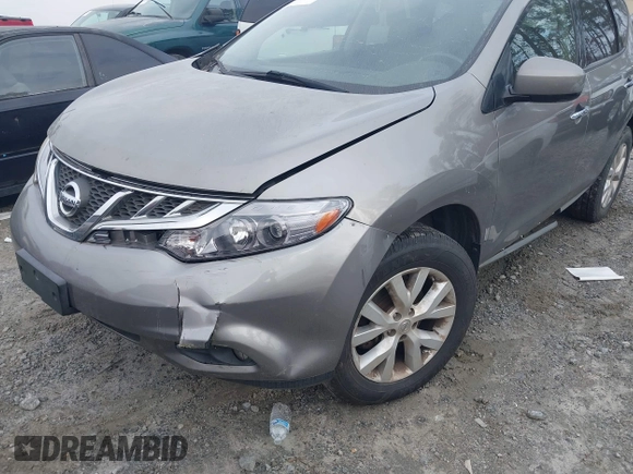 2012 Nissan Murano S with VIN JN8AZ1MW9CW220533, listed as a IAAI auction lot 41492825 with 150,409 mi miles. Bid and sale history available at carsss.com. Image 6.