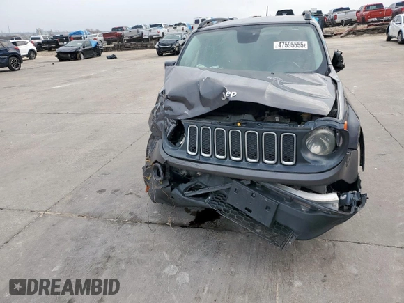 2017 Jeep Renegade Latitude with VIN ZACCJABB6HPE80579, listed as a Copart auction lot 47595555 with 145,931 mi miles and Salvage Title. Bid and sale history available at DreamBid. Image 5.
