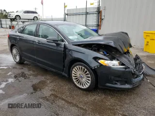 2014 Ford Fusion Titanium with VIN 3FA6P0K91ER301827, listed as a Copart auction lot 45704085 with 154,251 mi miles and Salvage Title. Bid and sale history available at DreamBid. Image 4.