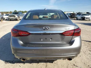2024 Infiniti Q50 Luxe with VIN JN1EV7BP9RM600258, listed as a Copart auction lot 83970674 with Not provided miles and Salvage title. Bid and sale history available at DreamBid. Image 6.