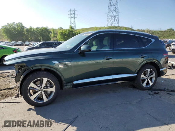 2021 Genesis GV80 with VIN KMUHCESC7MU040635, listed as a Copart auction lot 59625875 with 61,027 mi miles and Salvage title. Bid and sale history available at DreamBid. Image 1.