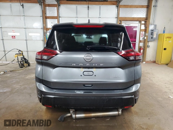 2024 Nissan Rogue S with VIN 5N1BT3AB9RC699606, listed as a Copart auction lot 53701385 with 31,471 mi miles and Salvage Title. Bid and sale history available at DreamBid. Image 6.