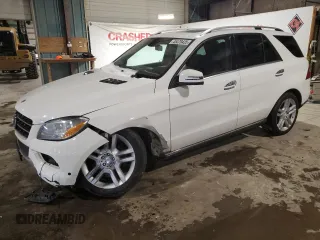 2014 Mercedes-Benz M 350 with VIN 4JGDA2EB2EA286578, listed as a Copart auction lot 45470435 with 121,968 mi miles and Salvage Title. Bid and sale history available at DreamBid. Image 1.