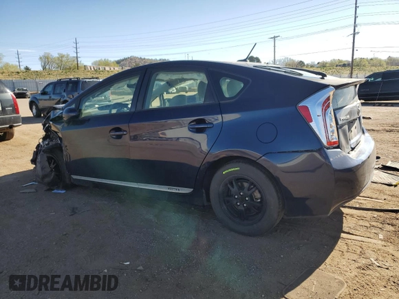2013 Toyota Prius One with VIN JTDKN3DU8D1698558, listed as a Copart auction lot 53392615 with Not Provided miles and Salvage Title. Bid and sale history available at DreamBid. Image 2.