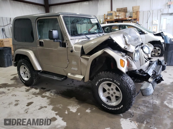 2004 Jeep Wrangler Sahara with VIN 1J4FA59S14P770952, listed as a Copart auction lot 66498694 with 112,649 mi miles and Salvage Title. Bid and sale history available at carsss.com. Image 4.