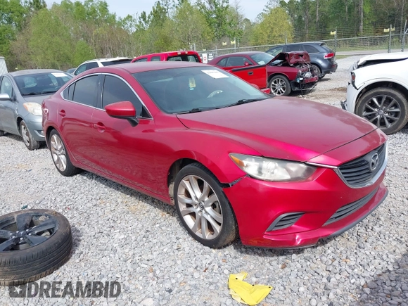 2015 Mazda 6 i Touring with VIN JM1GJ1V57F1218364, listed as a IAAI auction lot 41885205 with 233,747 mi miles. Bid and sale history available at carsss.com. Image 1.