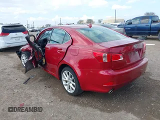 2012 Lexus IS 250 with VIN JTHCF5C29C5060225, listed as a IAAI auction lot 41494116 with 100,208 mi miles and . Bid and sale history available at DreamBid. Image 3.
