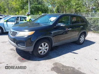 2011 Kia Sorento LX with VIN 5XYKT3A12BG033992, listed as a IAAI auction lot 41832461 with 175,808 mi miles. Bid and sale history available at carsss.com. Image 2.