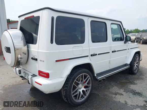 2021 Mercedes-Benz G 63 AMG with VIN W1NYC7HJ9MX417011, listed as a IAAI auction lot 42414126 with 20,226 mi miles and . Bid and sale history available at DreamBid. Image 4.