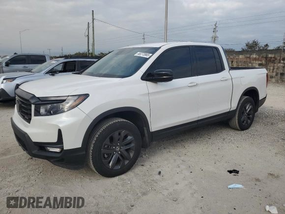 2023 Honda Ridgeline Sport z VIN 5FPYK3F17PB059645, wystawiony jako Copart lot #46273965 z przebiegiem 24 861 mil mil oraz Szkoda całkowita • Salvage title. Historia ofert i sprzedaży dostępna na DreamBid. Obrazek 1.