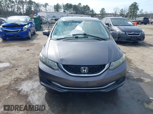 2015 Honda Civic Sedan LX with VIN 19XFB2E55FE061929, listed as a IAAI auction lot 41711847 with 140,906 mi miles. Bid and sale history available at carsss.com. Image 12.