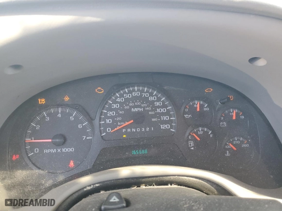 2008 Chevrolet TrailBlazer LT w/3LT with VIN 1GNDS13S382203485, listed as a Copart auction lot 76340194 with 165,688 mi miles and Non Repairable. Bid and sale history available at carsss.com. Image 9.