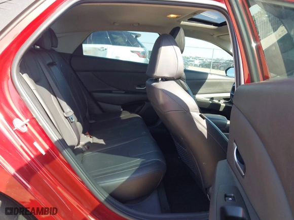 2023 Hyundai Elantra Limited with VIN KMHLP4AG7PU607958, listed as a IAAI auction lot 41854130 with 57,875 mi miles. Bid and sale history available at carsss.com. Image 8.