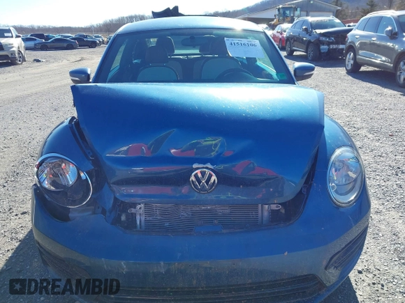 2017 Volkswagen Beetle 1.8T Fleet with VIN 3VWF17ATXHM630753, listed as a IAAI auction lot 41516106 with 62,841 mi miles. Bid and sale history available at carsss.com. Image 13.