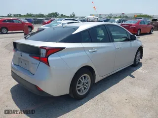 2022 Toyota Prius L Eco with VIN JTDKAMFU3N3169426, listed as a IAAI auction lot 39835932 with 37,756 mi miles. Bid and sale history available at carsss.com. Image 4.