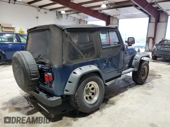 2003 Jeep Wrangler Sport with VIN 1J4FA49S23P344132, listed as a Copart auction lot 73292894 with 147,252 mi miles and Salvage Title. Bid and sale history available at carsss.com. Image 3.