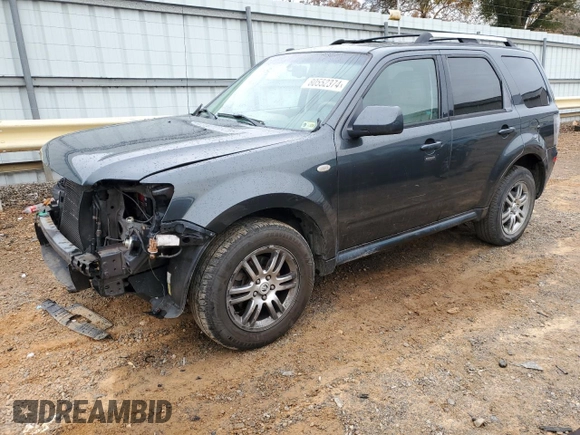 2009 Mercury Mariner Premier with VIN 4M2CU97G99KJ00375, listed as a Copart auction lot 80552374 with 160,939 mi miles and Salvage Title. Bid and sale history available at carsss.com. Image 1.