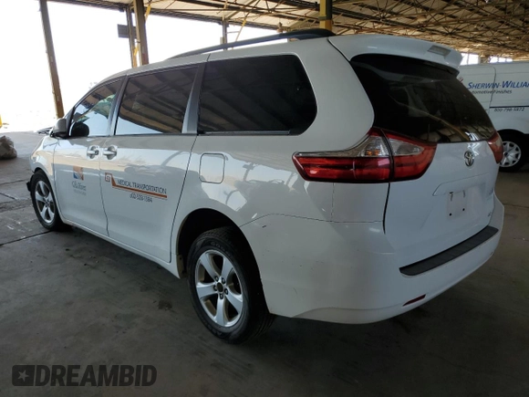 2017 Toyota Sienna LE Auto Access Seat with VIN 5TDKZ3DC9HS874165, listed as a Copart auction lot 52757194 with Not provided miles and Salvage title. Bid and sale history available at DreamBid. Image 2.