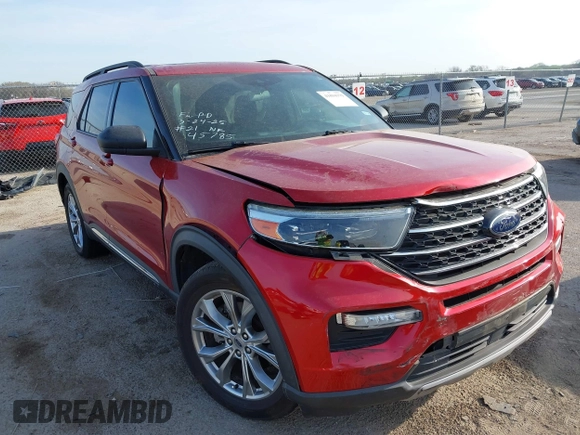 2020 Ford Explorer XLT z VIN 1FMSK7DH5LGB03854, wystawiony jako IAAI lot #41894379 z przebiegiem 53 657 mil mil oraz . Historia ofert i sprzedaży dostępna na DreamBid. Obrazek 1.