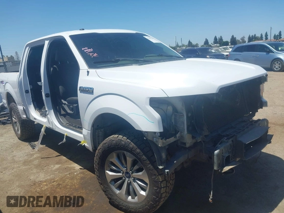 2018 Ford F-150 XL with VIN 1FTEW1EP8JKF82063, listed as a IAAI auction lot 42299414 with 153,706 mi miles and . Bid and sale history available at DreamBid. Image 1.