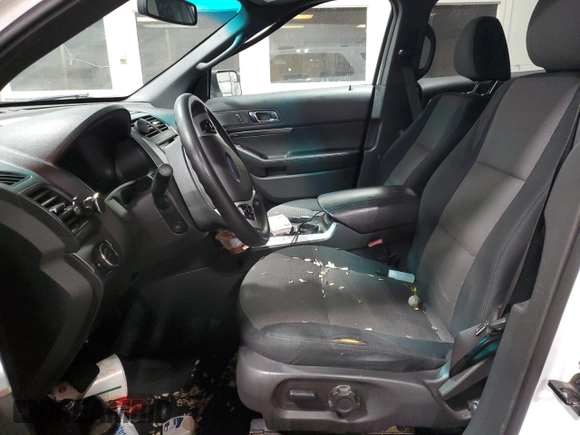 2013 Ford Utility Police Interceptor with VIN 1FM5K8AR1DGC15827, listed as a Copart auction lot 78405194 with 0 mi miles and Salvage Title. Bid and sale history available at carsss.com. Image 7.
