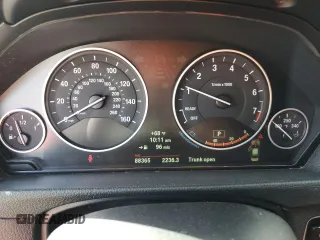 2013 BMW 3 Series 328i with VIN WBA3A5G59DNP21626, listed as a Copart auction lot 52136545 with 88,365 mi miles and Salvage Title. Bid and sale history available at carsss.com. Image 9.