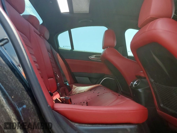 2021 Alfa Romeo Giulia Ti with VIN ZARFANBN7M7643882, listed as a Copart auction lot 59276115 with 44,782 mi miles and Salvage title. Bid and sale history available at DreamBid. Image 10.