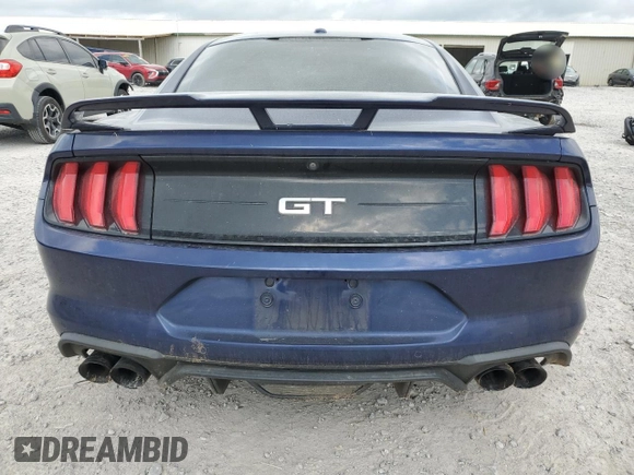 2019 Ford Mustang GT with VIN 1FA6P8CF2K5201110, listed as a Copart auction lot 51471395 with 49,981 mi miles and Salvage Title. Bid and sale history available at carsss.com. Image 6.