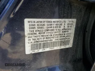 2009 Honda Fit Sport with VIN JHMGE884X9S075004, listed as a Copart auction lot 46498525 with 195,474 mi miles and Salvage Title. Bid and sale history available at carsss.com. Image 14.