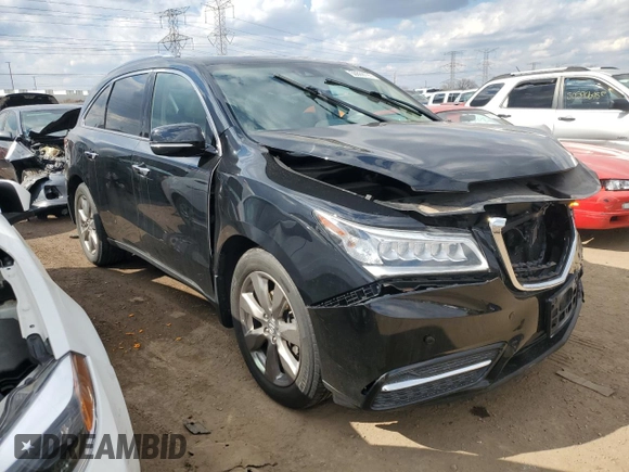2016 Acura MDX Advance z VIN 5FRYD4H92GB037921, wystawiony jako Copart lot #50869795 z przebiegiem 121 437 mil mil oraz Szkoda całkowita • Salvage title. Historia ofert i sprzedaży dostępna na DreamBid. Obrazek 4.