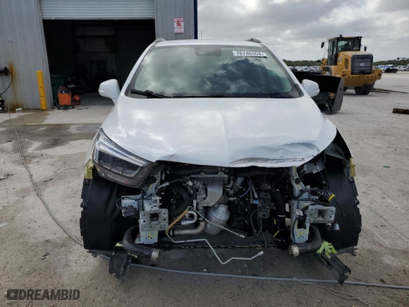 2017 Buick Encore Premium with VIN KL4CJDSB1HB022857, listed as a Copart auction lot 76746504 with 34,180 mi miles and Salvage Title. Bid and sale history available at carsss.com. Image 5.