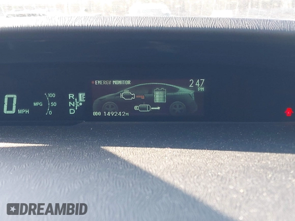 2013 Toyota Prius One with VIN JTDKN3DU2D5668108, listed as a IAAI auction lot 41773301 with 149,242 mi miles. Bid and sale history available at carsss.com. Image 7.