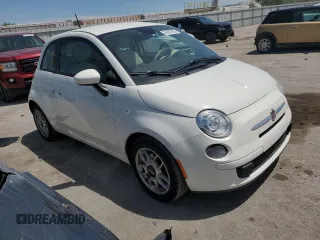 2015 FIAT 500 Pop with VIN 3C3CFFAR1FT501474, listed as a Copart auction lot 56697355 with 123,015 mi miles and Salvage title. Bid and sale history available at DreamBid. Image 4.