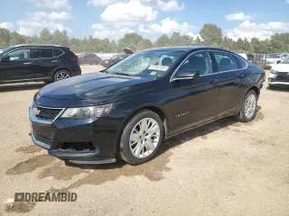 2015 Chevrolet Impala LS with VIN 2G11Z5SL8F9123809, listed as a Copart auction lot 62560385 with 75,001 mi miles and Salvage title. Bid and sale history available at DreamBid. Image 1.