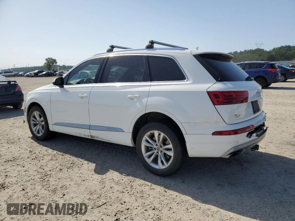 2017 Audi Q7 Premium with VIN WA1AAAF74HD025817, listed as a Copart auction lot 56036985 with 130,410 mi miles and Salvage title. Bid and sale history available at DreamBid. Image 2.
