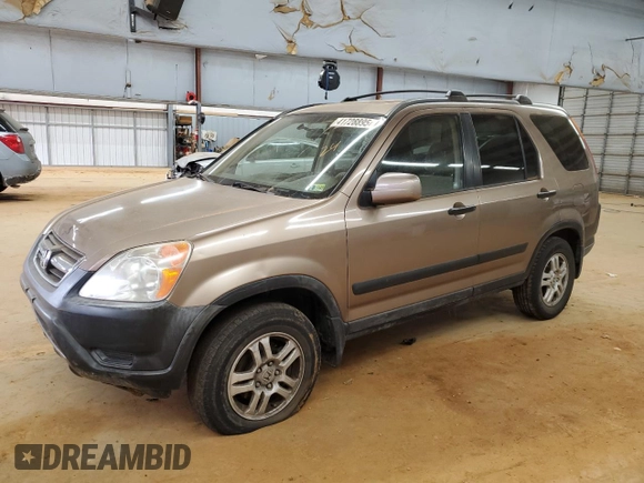 2002 Honda CR-V EX with VIN JHLRD78852C072900, listed as a Copart auction lot 41728895 with 203,820 mi miles and Salvage Title. Bid and sale history available at carsss.com. Image 1.