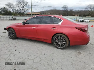 2018 Infiniti Q50 Red Sport 400 with VIN JN1FV7AP5JM460848, listed as a Copart auction lot 49785355 with 88,963 mi miles and Clean Title. Bid and sale history available at carsss.com. Image 2.