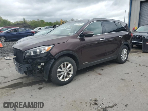 2016 Kia Sorento LX with VIN 5XYPGDA53GG029735, listed as a Copart auction lot 54059235 with 109,834 mi miles and Salvage Title. Bid and sale history available at carsss.com. Image 1.