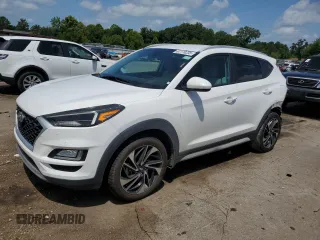 2020 Hyundai Tucson Ultimate with VIN KM8J33ALXLU159123, listed as a Copart auction lot 61178235 with 77,426 mi miles and Salvage title. Bid and sale history available at DreamBid. Image 1.