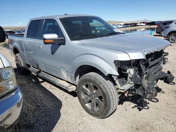 2012 Ford F-150 XL with VIN 1FTFW1ET4CKD74167, listed as a Copart auction lot 50156465 with 128,181 mi miles and Salvage Title. Bid and sale history available at carsss.com. Image 4.