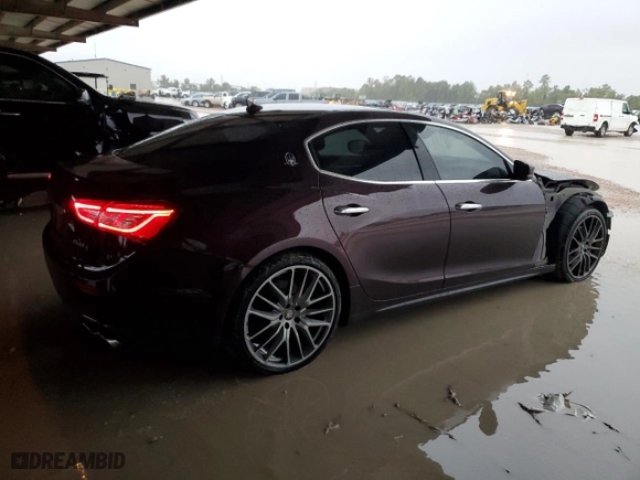 2017 Maserati Ghibli with VIN ZAM57XSA8H1196352, listed as a Copart auction lot 78191144 with NaN miles and Salvage Title. Bid and sale history available at carsss.com. Image 3.