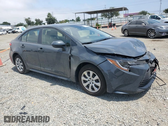 2024 Toyota Corolla LE with VIN JTDB4MEEXR3017537, listed as a Copart auction lot 60832825 with 23,779 mi miles and Salvage title. Bid and sale history available at DreamBid. Image 4.