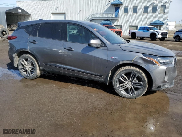 2023 Acura RDX w/A-Spec Package with VIN 5J8TC2H61PL801331, listed as a Copart auction lot 48678475 with 24,757 mi miles and Salvage Title. Bid and sale history available at carsss.com. Image 4.