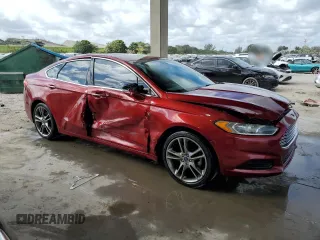 2016 Ford Fusion Titanium with VIN 3FA6P0K99GR110286, listed as a Copart auction lot 45089985 with 95,066 mi miles and Salvage Title. Bid and sale history available at DreamBid. Image 4.