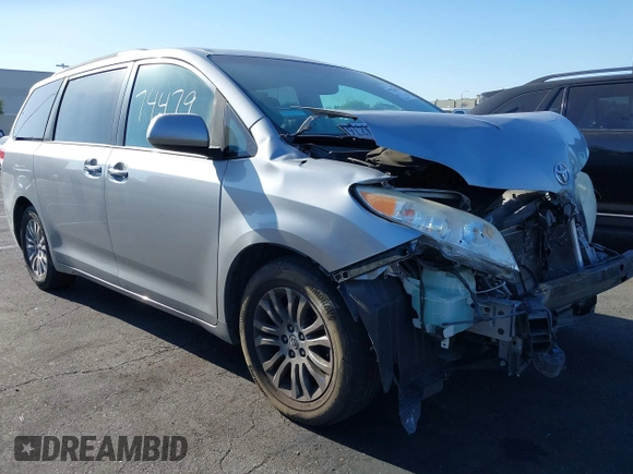 2013 Toyota Sienna XLE AAS with VIN 5TDYK3DC8DS318180, listed as a IAAI auction lot 42374479 with 189,977 mi miles and . Bid and sale history available at DreamBid. Image 1.