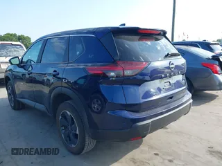 2024 Nissan Rogue SV with VIN 5N1BT3BA5RC698328, listed as a IAAI auction lot 42218726 with 24,512 mi miles and . Bid and sale history available at carsss.com. Image 3.